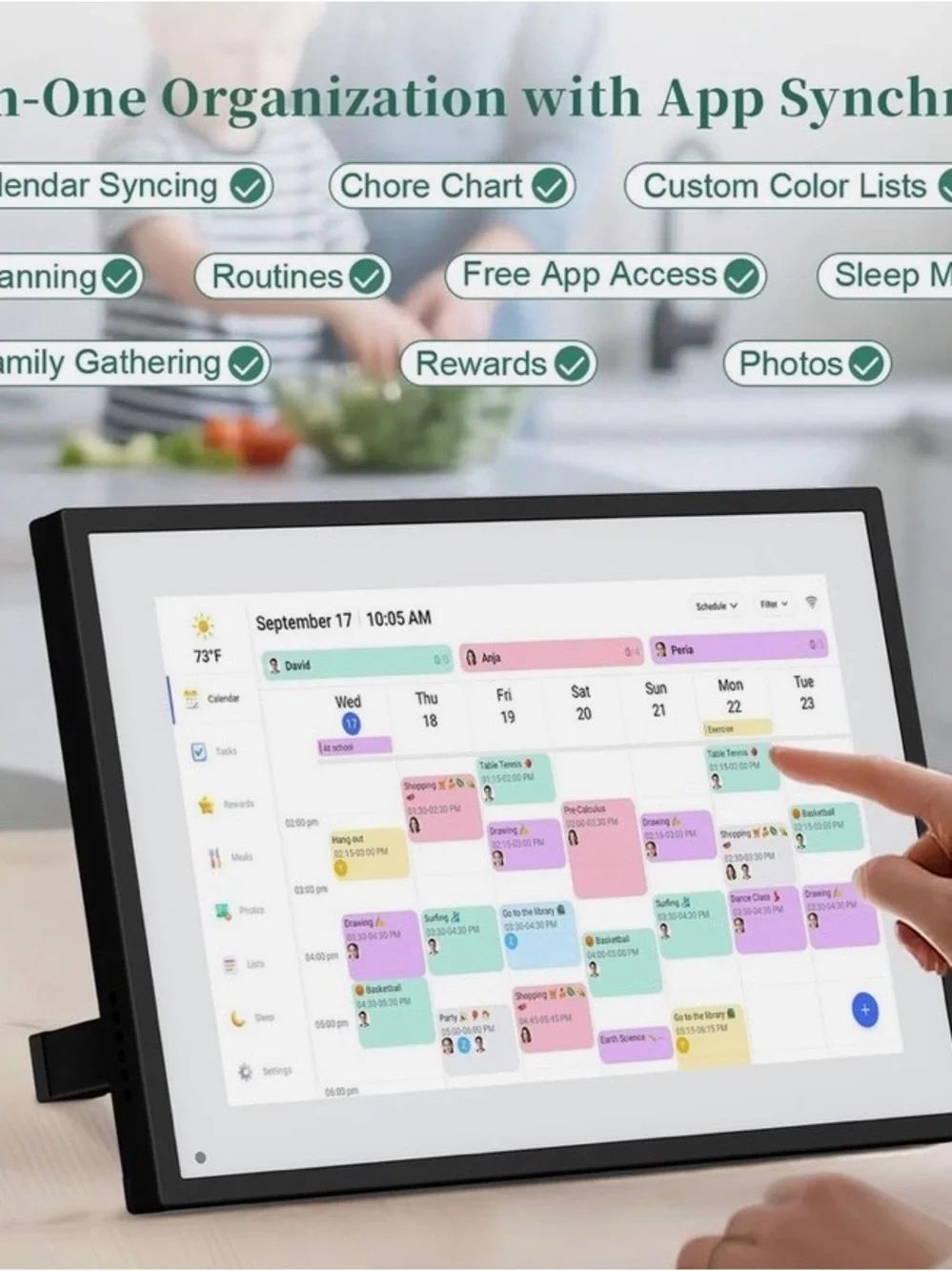 Smart Digital Calendar, 10.1” HD Smart Touch Screen